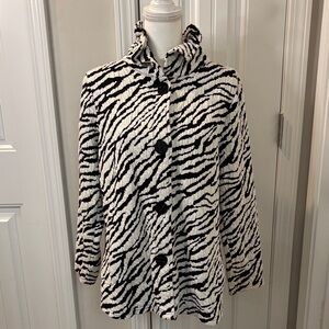 Onque Casuals Black and White Blazer